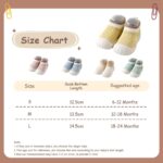 HEOXIN Baby Girls Boys First Walking Shoes, 01, Pink/Green/White/Yellow/Blue, S/M/L - Image 6