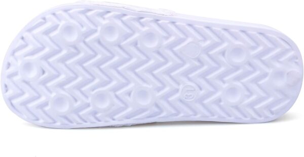 ydscsci Girls Slide Sandals Glitter Sequins Pool Sliders Kids Shower Slippers Beach Flip Flops Hook and Loop Non-slip Thick sole Little Kid - Image 4