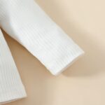 Baby Girl Clothes Ruffle Tops Long Sleeve and Pink Shorts Toddler Baby Girl Outfit Set - Image 3