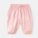 Oyolan Baby Boys Girls Long Bloomers Joggers Kids Summer Spring Soft Thin Harem Pants - Image 3