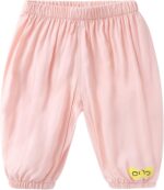 JEATHA Kids Toddler Baby Boy Girl Long Bloomers Cotton Harem Pants Elastic Waist Cotton Trousers