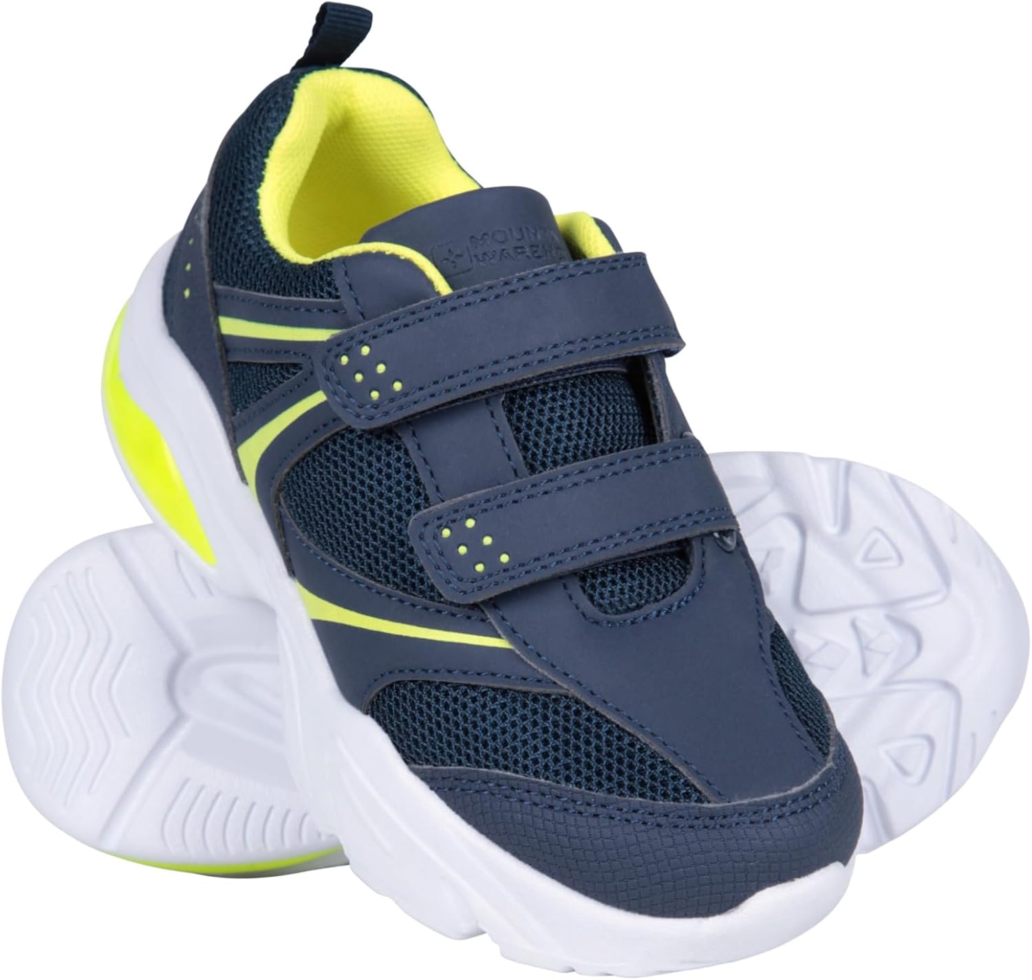 61lVv-W7x9L._AC_SL1500_.jpg Mountain Warehouse Light Up Junior Shoes - Durable Shoes, Lightweight Footwear, Breathable Kids Shoes, Hook & Loop Fitting- for Spring, Summer, Walking, Travelling - Image 1