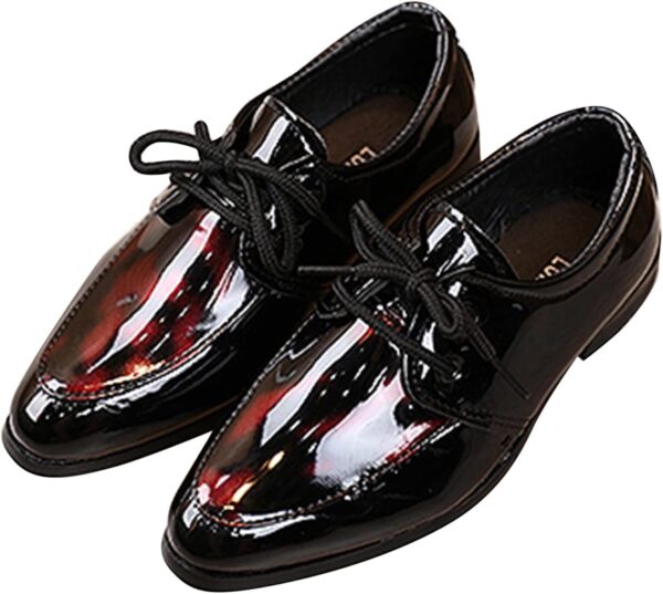 Infant Baby Boys Girls Perform Shoes Toddler Classic PU Leather Wedding Loafers Casual Gymnastic First Steps Walking Flat Shoes Girls Size 3 - Image 5