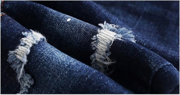 KIDSCOOL SPACE Baby Girl Boy Jeans,Little Kid Elastic Waist Ripped Denim Pants - Image 5