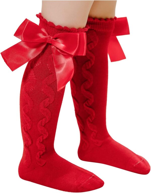 IQYU Soft Sole Baby Shoes Knitted First Walking Baby Shoes Cuddly Socks Thermal Socks Baby Shoes 0-9 Months Baby Shoes 6-12 Months Non-Slip Children's Sole Non-Slip Baby Boots, red, 3-18 Months - Image 5