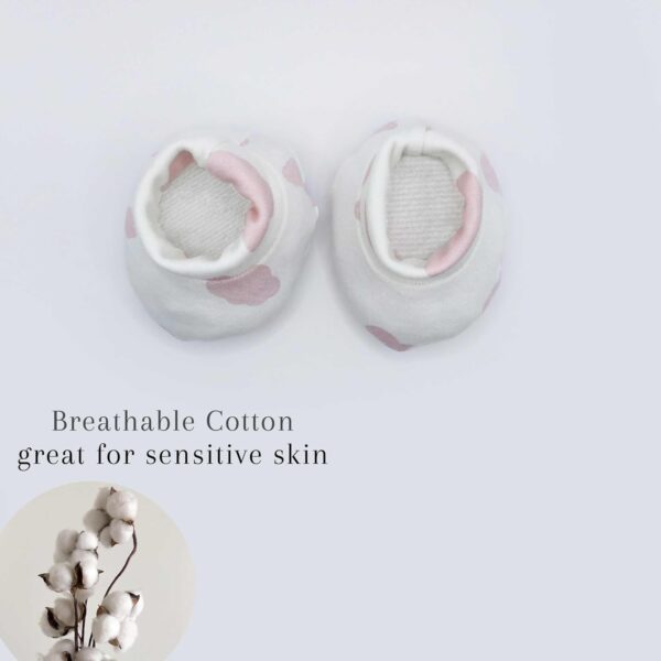 JEB TIFL Baby Booties - Pack of 3 - Soft & Adjustable, 100% Cotton Machine Washable, Essentials for Newborns - Image 3
