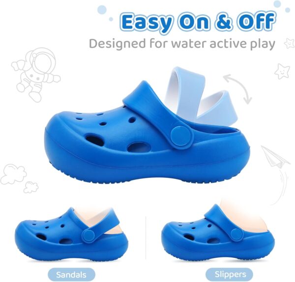 Kids Clogs Classic Toddler Garden Shoes Lightweight Non Slip Summer Slippers for Boys Girls - Image 4