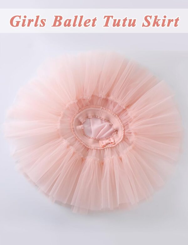 Happy Cherry Girl's Tutu Skirts Toddler Ruffle Layered Tulle Skirt Princess Tutu Pettiskirt Party Dance Bubble Mini Skirt 12 Months - 7 Years - Image 3
