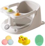 dzqad Bath Seat for Baby | Suction Cups Baby Bathtub Sitting Up Chair | Portable Toddler Safety Bath Tub Chair for Boys, Girls, Friends, Family