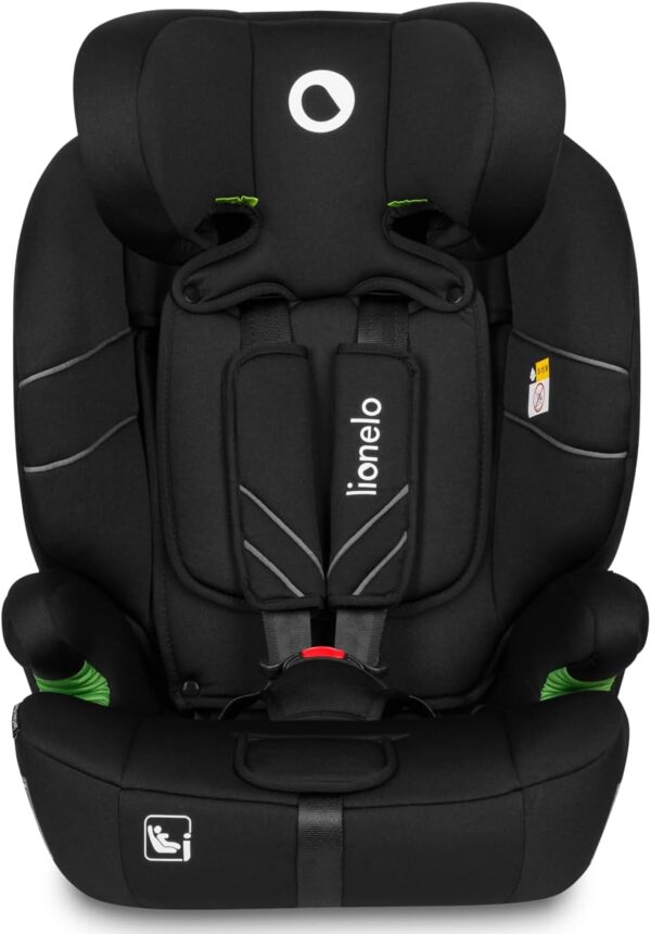 Lionelo Levi Adjustable Car Seat for 9-36kg Transforms with Your Child from Infant to 12 Years, Multi-Level Headrest & Insert Options, Enhanced Side Protection, Easy Install & Wash (ONE, Carbon) - Image 3