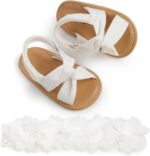 Baby Girls Sandals Summer Cotton Sandals and Walking Shoes Open Toe Sandals - Image 2
