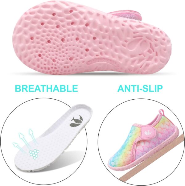 JIASUQI Boys Girls Water Shoes Toddler Quick Dry Aqua Socks Breathable Barefoot Shoes for Beach Swimming Pool - Image 3
