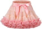 LACOFIA Girl's Tutu Skirt Toddler Ruffle Layered Tulle Skirt Princess Tutu Pettiskirt Party Dance Bubble Mini Skirt (0-10 Years)