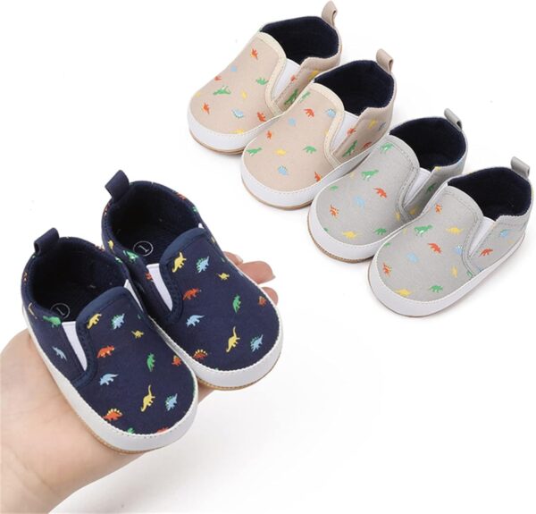 FGUUTYM Baby Shoes 6-12 Months Boys Christening Single Shoes Toddler Shoes Soft Sole Non-Slip First Walking Shoes Baby Shoes Girls Low Shoes Indoor Breathable Flat Shoes, blue, 1 - Image 6