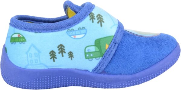 ABSOLUTE FOOTWEAR Childrens Kids Infants Boys Winter Slip On Touch and Close Cartoon Pig Slippers - Image 5