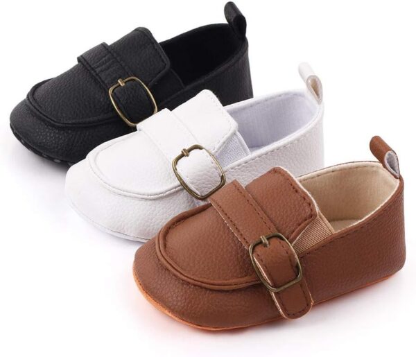 MASOCIO Baby Boys Moccasin Shoes Infant First Walking Soft Sole Anti-Slip Casual Flats Crib Shoes - Image 6