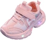 SRTUMEY Kids Baby Girls Boys Sneakers Toddler Non Slip Led Light Up Trainers Christmas Luminous Walk Shoes Girl Boy Birthday Gifts
