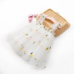 amropi Baby Girl's 3 Pieces Tulle Tutu Dress Floral Sleeveless Dresses Summer Sundress for 0-3 Years - Image 3