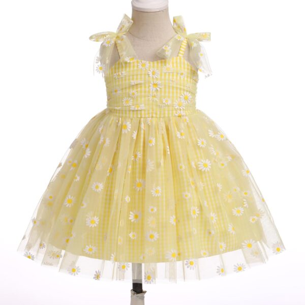 FYMNSI Baby Girls Toddler Kids Princess Tutu Bowknot Spaghetti Straps Princess Tulle Dress for Birthday Wedding Halloween Costume Festival - Image 3