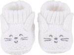 LACOFIA 2 Pairs Newborn Knitted Booties Soft Baby Boys Girls Bootees 0-3 Months - Image 7