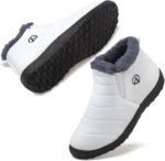 VTASQ Kids Snow Boots Boys Girls Fur Lined Warm Ankle Boots Outdoor Waterproof Winter Boots Non-Slip Cotton Shoe Slip On Walking Boots (Little Kid/Big Kid)