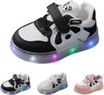 SRTUMEY Kids Shoes Girls Toddler LED Walking Sneaker Light up Shoes for Boys Girls Christmas Birthday Gifts for Kids Baby Adjustable-Strap Athletic Sport Shoes - Image 6