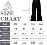 KAKU NANU Girls Flared Legging High Waisted 5-12 Years School Trousers Black Grey Yoga Pants Sports Dance Joggers Leggings - Image 7