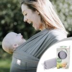 Baby Sling Wrap with Large Front Pocket - Naturally Soft Baby Wrap Carrier - Cotton Baby Sling Carrier from Birth - Baby Sling Newborn to Toddler Carrier - The Pocket Wrap™ by Trekki (Earth) - Image 4