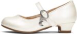 DREAM PAIRS Girls Mary Jane Low Heel Princess Flower Wedding Party Pump Dress Shoes - Image 3