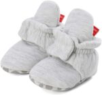 LACOFIA Baby Boys Girls Anti-Slip Soft Sole Slipper Booties Infant Winter Crib Shoes
