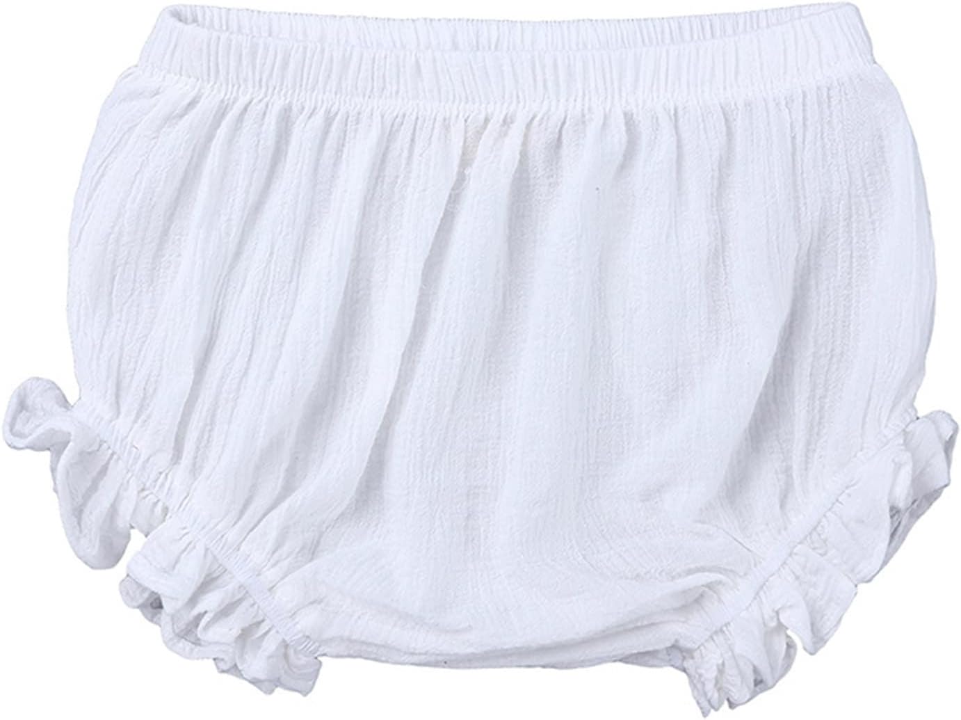 61qF1Pdc8OL._AC_SL1500_.jpg Baby Girl Bubble Shorts Newborn Infant Cute Ruffle Linen Bloomers Casual Breathable Comfy Soft Short Pants Trendy Summer Clothes - Image 1