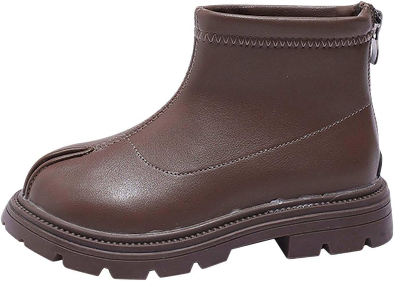 61qH27SXMGL._AC_SL1500_.jpg School Shoes for Girls Loafers Black Platform Booties for Toddler Girls Front Zipper Cheer Shoes Outdoor Warm Non Slip Mary Jane Shoes Girls Shoes Size 9 Toddler - Image 1