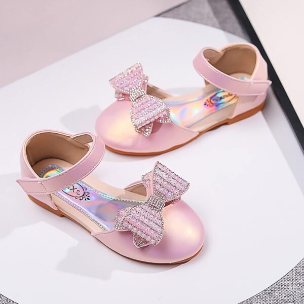 ROLAQDK Toddler Sandals Size 7 Flower Single Shoes Girls Dancing Sandals Baby Pearl Shoes Infant Shoes Shoes Kids Crystal Princess Shoes Bling Baby Shoes Summer Shoes for Toddler Girls - Image 3