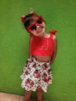 Derouetkia Toddler Baby Girl Summer Clothes Short Tops + Floral Print Skirt Outfit Set - Image 7