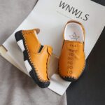 Children's shoes, boys' leather shoes, casual shoes, girls' single shoes, wedding shoes, slip-on trainers, children's shoes, soft soles, non-slip dress shoes, loafers, evening shoes, brown, 29 - Image 4