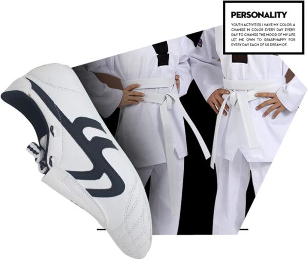 Clearance UK Taekwondo Shoes Karate Training Shoes,Unisex Kung Fu Tai Chi Shoes Martial Arts Sneaker Boxing Shoes Competition Training Sneaker Shoes Adult Kids Men Women - Image 4