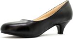 Womens Ladies Low Kitten Heels for Office, Work, Night Out and Party Court Shoes Evening Girls Comfortable Shoes Pumps with Synthetic Sole for Evening Dresses for Women UK - Image 2