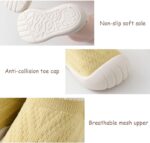 HEOXIN Baby Girls Boys First Walking Shoes, 01, Pink/Green/White/Yellow/Blue, S/M/L - Image 5