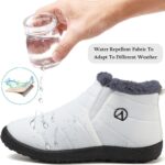 VTASQ Kids Snow Boots Boys Girls Fur Lined Warm Ankle Boots Outdoor Waterproof Winter Boots Non-Slip Cotton Shoe Slip On Walking Boots (Little Kid/Big Kid) - Image 2