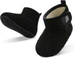 JOINFREE Baby Girls Boys House Shoes Baby Slippers with Non-Slip Rubber Sole Toddlers Cozy Home Booties