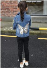 Peacolate 2-11Years Spring And Autumn Girls Denim Jacket Kid'S Jacket Top - Image 3