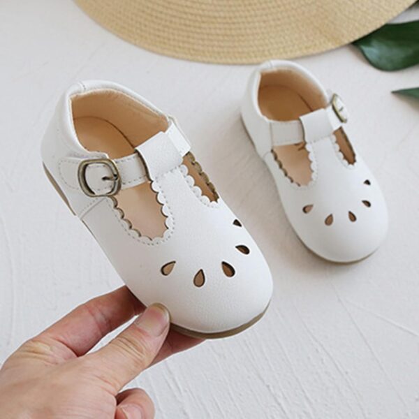 Children's Sandals Spring/Summer Solid Soft Sole Hollow Metal Buckle Hiking Shoes Party Birthday School Sandals Boys Spring and Summer Loafers Evening Shoes Single Shoes - Image 5