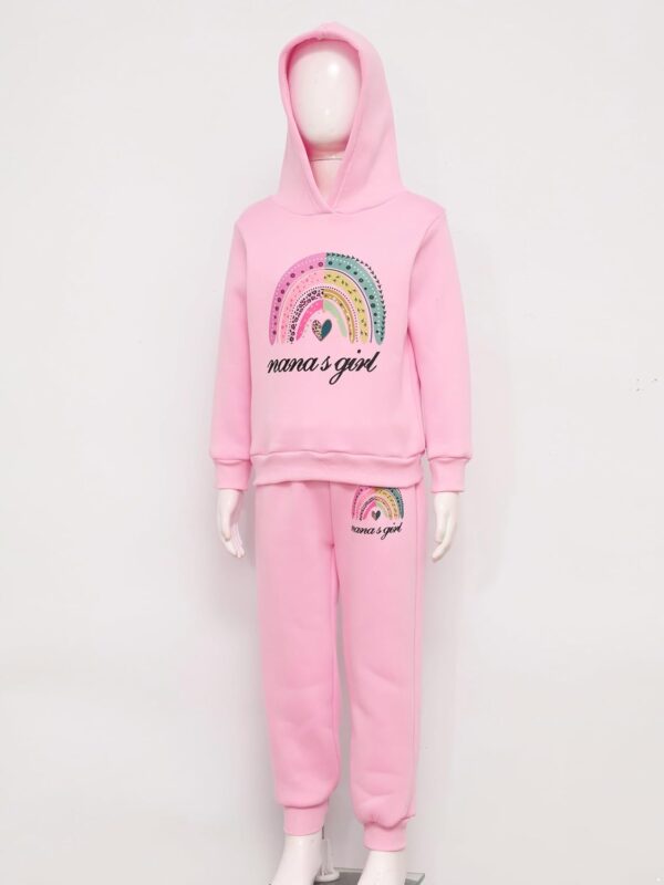 Kvysinly Girls Clothes Rainbow Print Long Sleeve Hoodie Tops with Stretch Pants Spring Fall Winter Outfits - Image 6