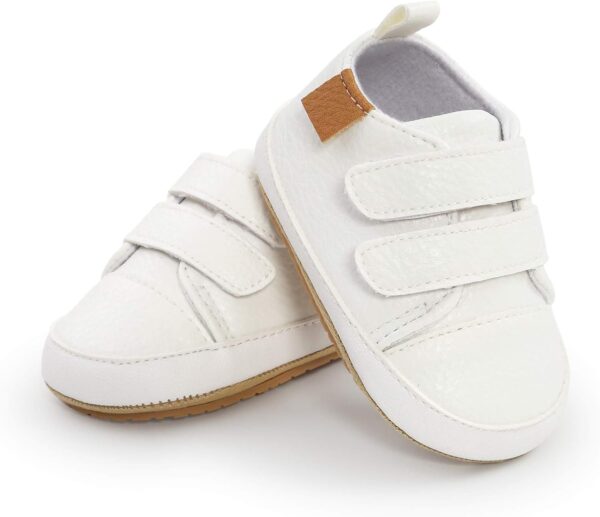 RVROVIC Baby Boys Girls Sneakers Anti-Slip Oxford Loafer Flats Infant Toddler PU Leather Soft Sole Baby Shoes - Image 3