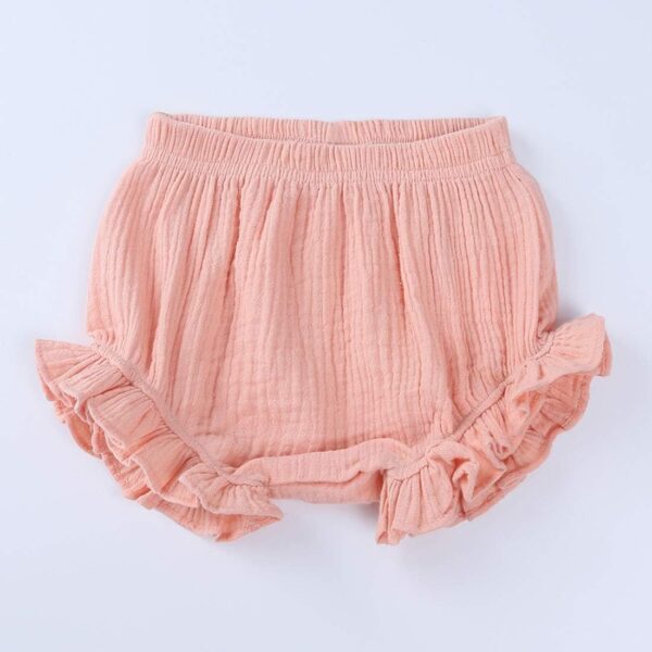 ZFTTZYMX Baby Girls Ruffle Bloomer Shorts Toddler Cute Cotton Linen Panty Diaper Covers - Image 4