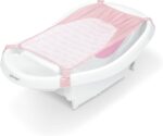 Summer by Ingenuity Comfy Clean Deluxe Newborn to Toddler Bather, 0-24 Months, Pink