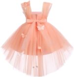 Toddlers Flower Girls Dress Kids Baby A-line Butterflies Decorate Sleeveless Tutu Dress for Princess Party Wedding Birthday Bridesmaid - Image 3