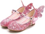 Girls Princess Shoes Toddlers Sequin Sweet Bows Sandals Little Girls Party Pumps Sparkle Wedding Dress Shoes - Image 6