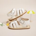CENCIRILY Infant Baby Girls Summer Sandals Newborn Bow-Knot Open Toe Beach Shoes Casual Lightweight Anti Slip Sole Flat - Image 4