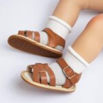Infant Baby Girls Summer Sandals Newborn Bow-Knot Open Toe Beach Shoes Casual Lightweight Anti Slip Sole Flat - Image 3